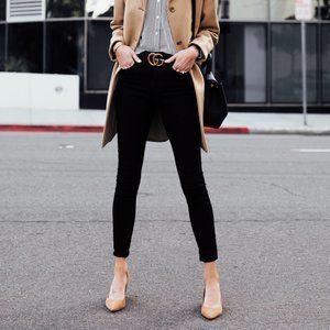 AGOLDE Filter Free High Rise Skinny Jean Black P23